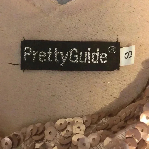 Pretty Guide Sleeveless Women's Vintage Sequin Mini Dress - Picture 7 of 9